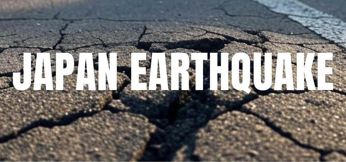 showing the image of 6.0 japan earthquake