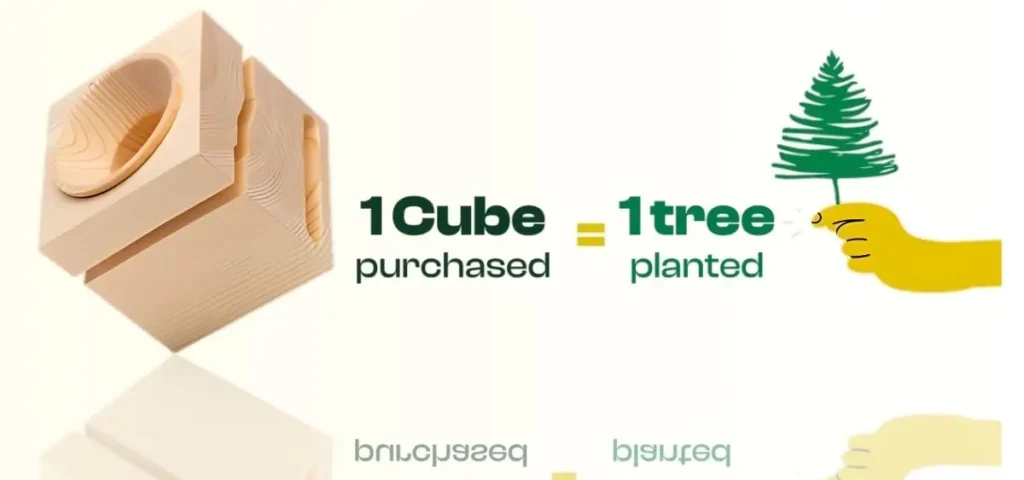 showing the image of vaia cube a green business