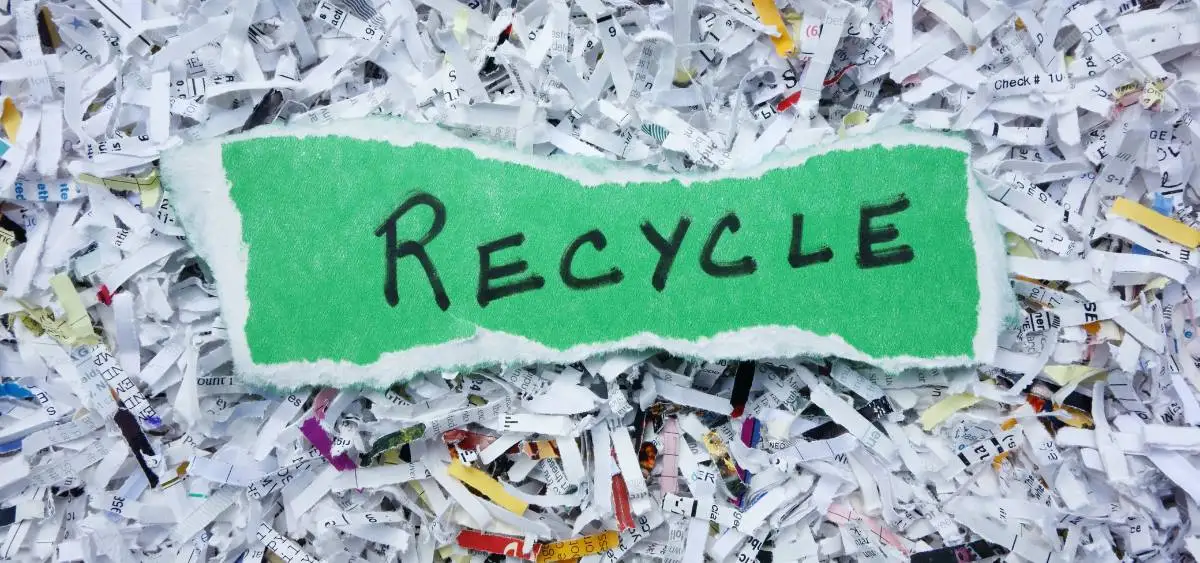 showing the image of how to recycle waste paper at home