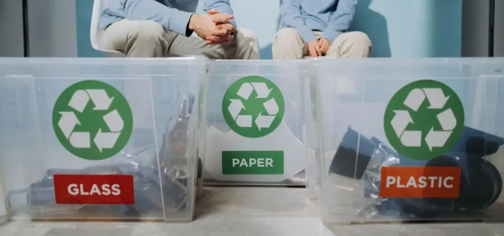 showing the image of reduce, reuse, recycle