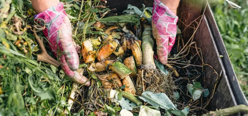 showing the image of composting