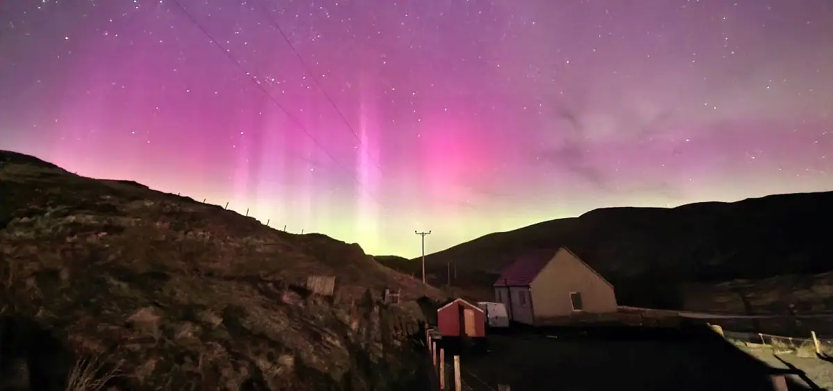Showing the image of Aurora Borealis